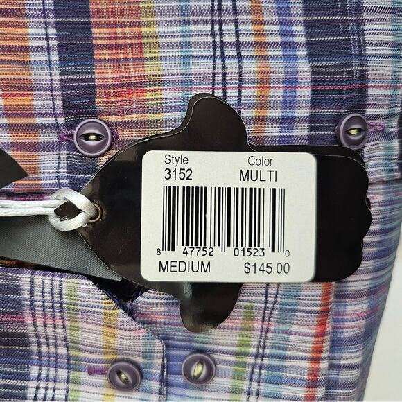 NWT Luchiano Visconti Men's Long Sleeve Button-Down Shirt Style 3152 MEDIUM - Picture 3 of 4